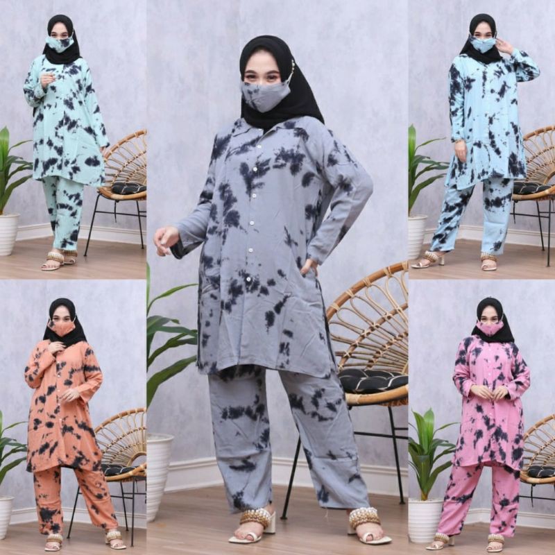 ONE SET TIE DYE ONE SET TUNIK