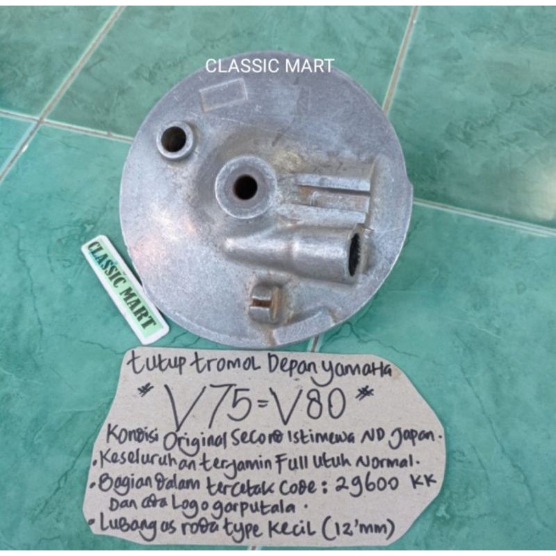 TUTUP TROMOL DEPAN YAMAHA V75 V80 ORIGINAL