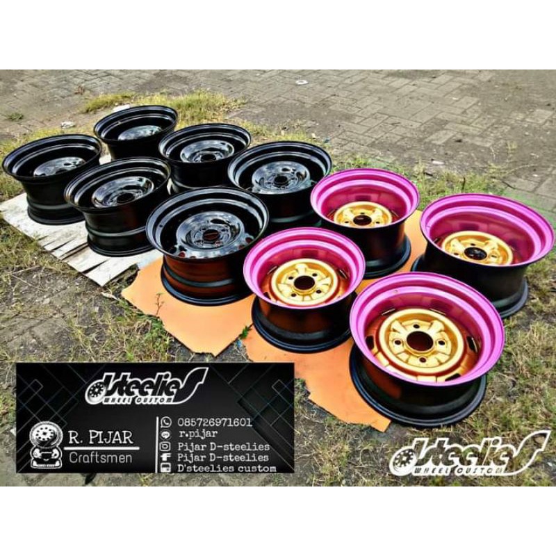 velg kaleng custom ring 12 atau 13 x 4