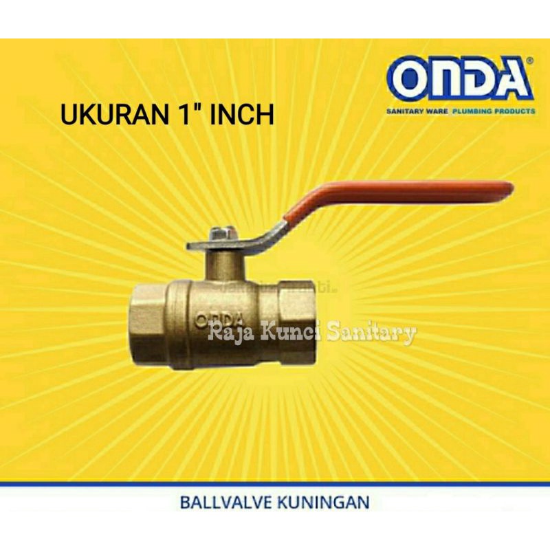 Ball Valve Onda 1&quot; Inch/Stop Kran Tanam Onda 1&quot; inch/Kran Onda