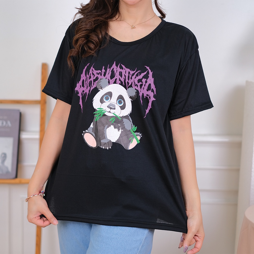 AFI - MC - Kaos Oversize Wanita Panda (LD 106, P 65)