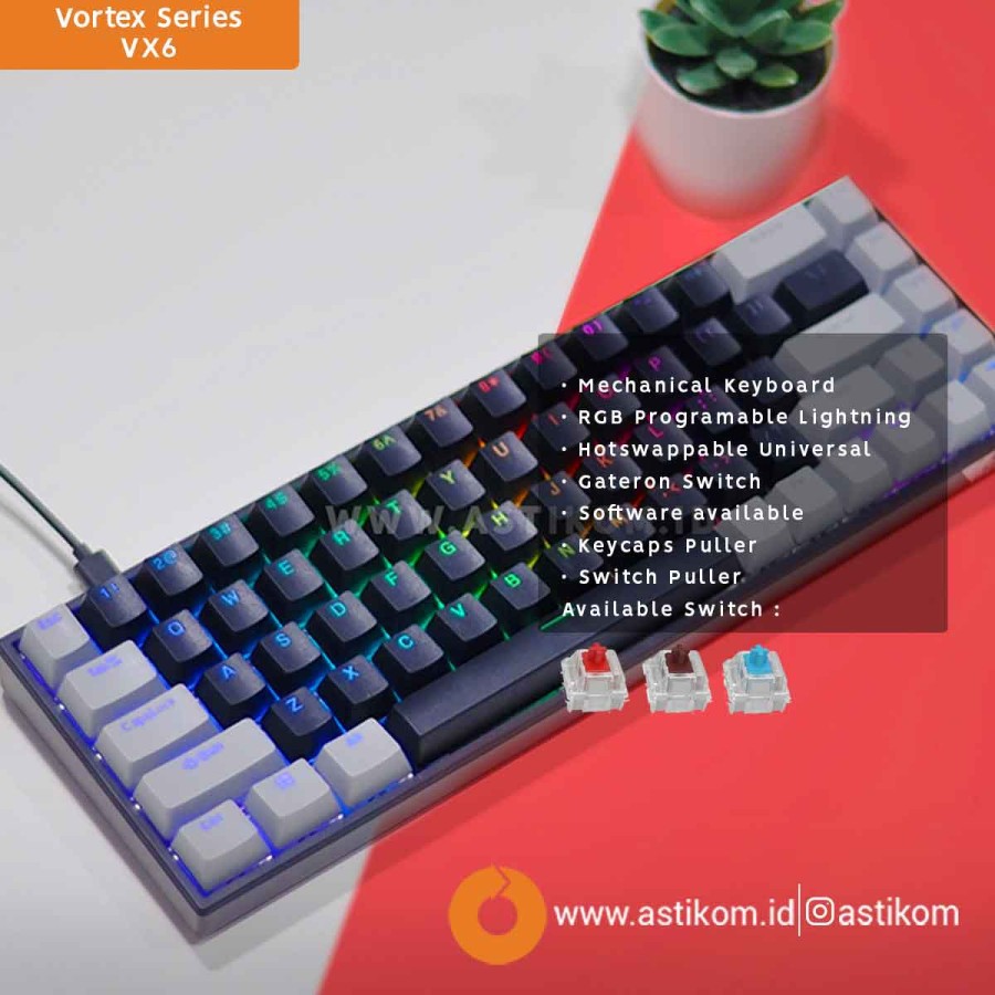 Keyboard Gaming Mechanical Vortex Series VX6 RGB | By Astikom
