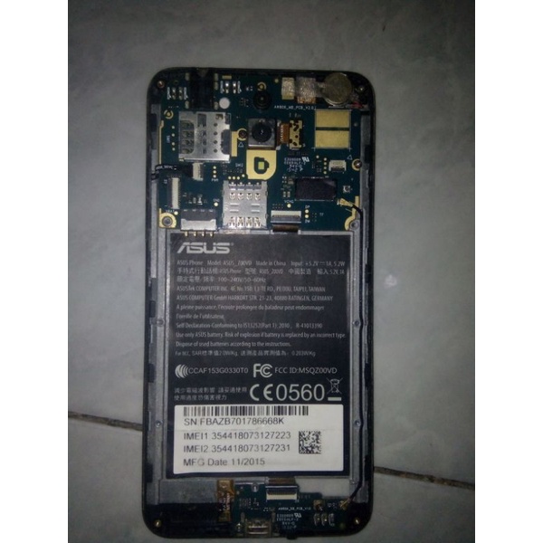 mesin Asus z00vd hidup