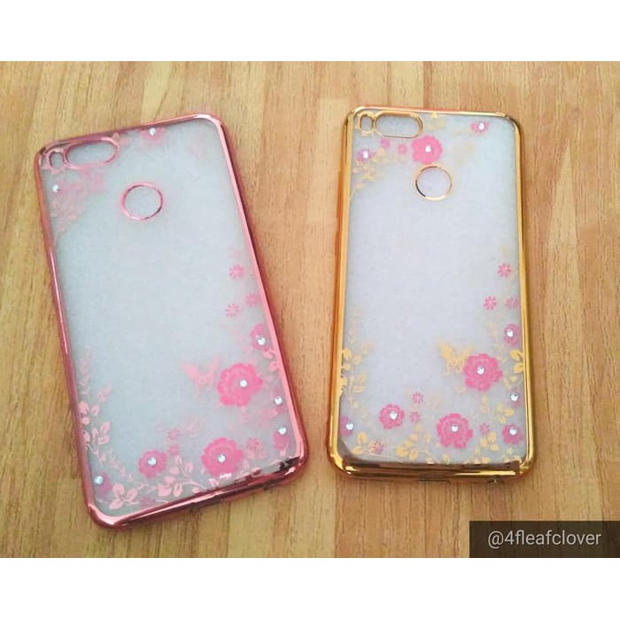 Xiaomi Mi A1 Android One butterfly diamond thin silicon case full body