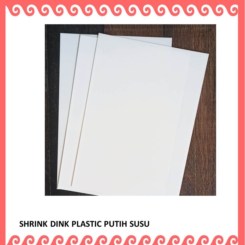 DIY SHRINKY DINK PLASTIC SHRINK DINK CRAFT UNTUK AKSESORIS DAN HIASAN 0,3 mm