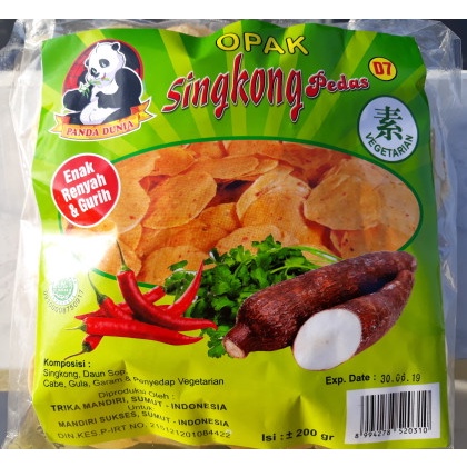 

Vs201Vv Opak Singkong Pedas Vegetarian & Vegan ( Kerupuk Singkong Pedas ) Dscscv