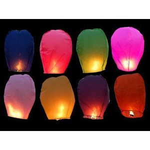 LAMPION KERTAS TERBANG MURAH FLYING LANTERN FESTIVAL