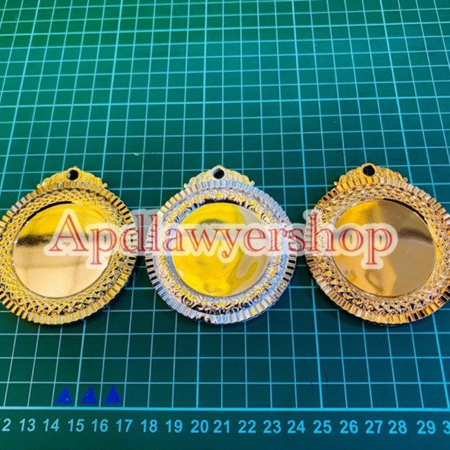 Satu Set Medali Plastik Mendali Medali Emas Perak Perunggu Tebal PREMIUM ORIGINAL