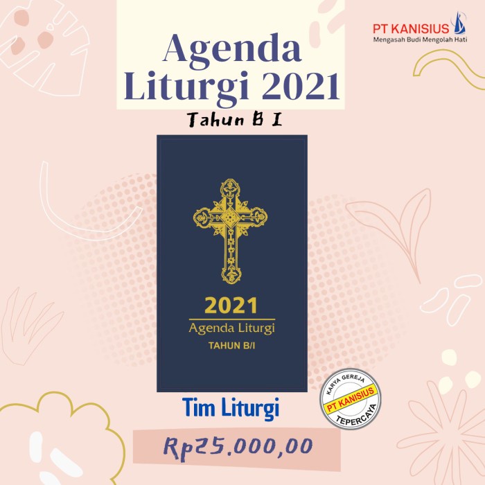 

[RESTOCK] Agenda Liturgi 2021 Tahun B/I