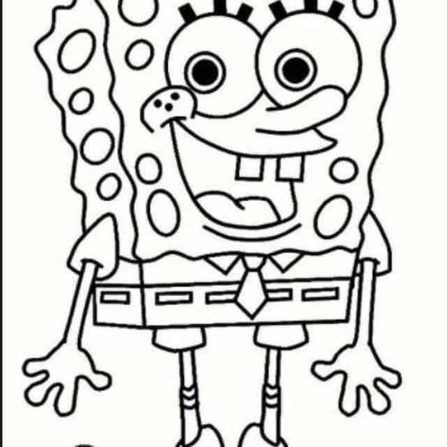 Gambar Mewarnai Spongebob Untuk Anak Shopee Indonesia