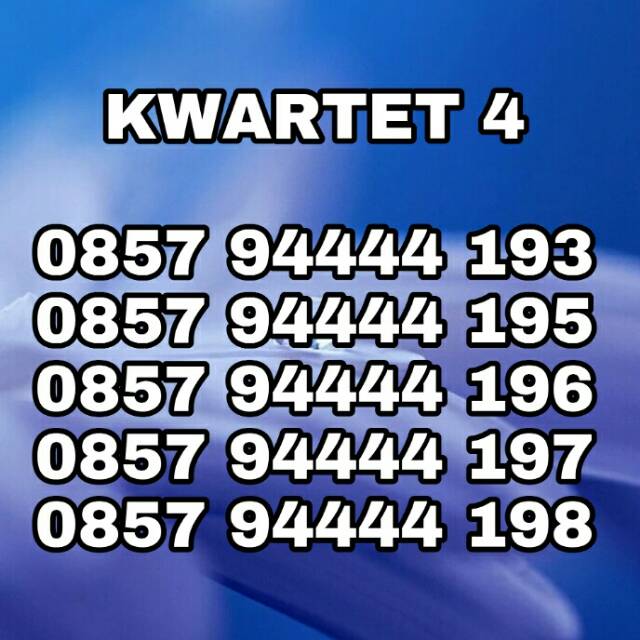 Kartu perdana Cantik KWARTET 4 IM3