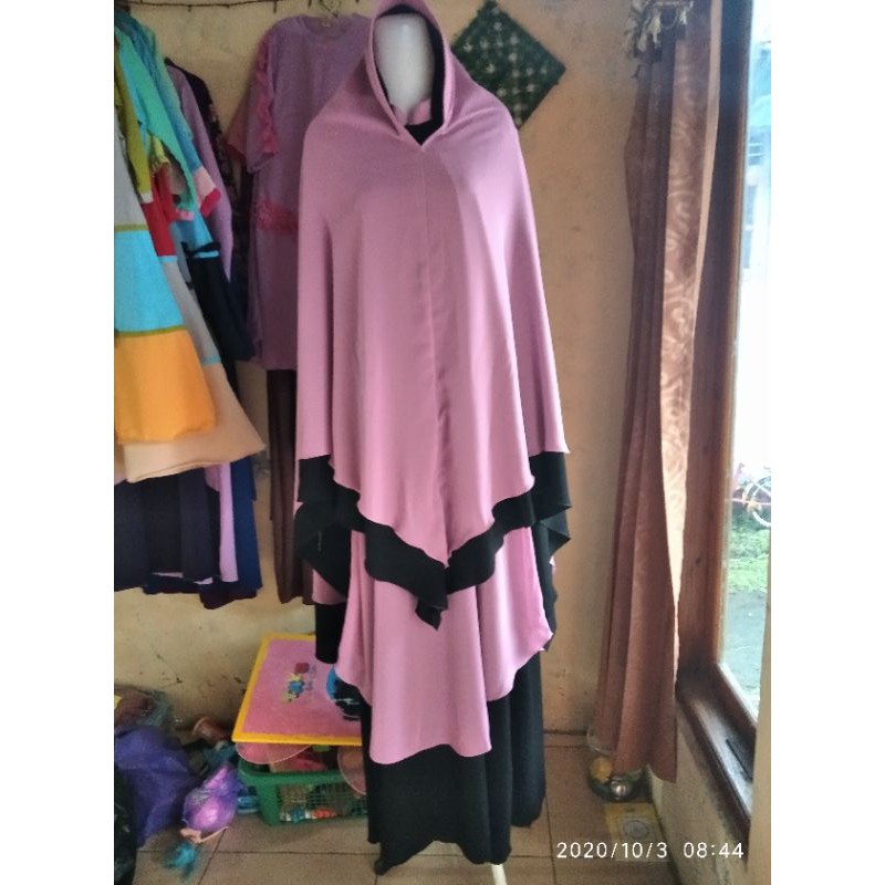 gamis jetblack mix ceruty