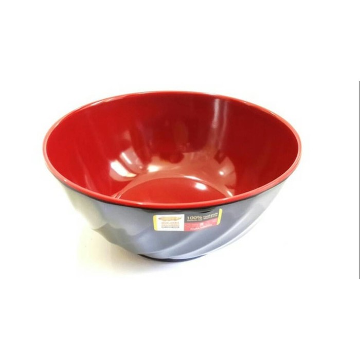 MANGKOK MELAMIN 6 INC MERAH HITAM GOLDEN DRAGON 12 pcs