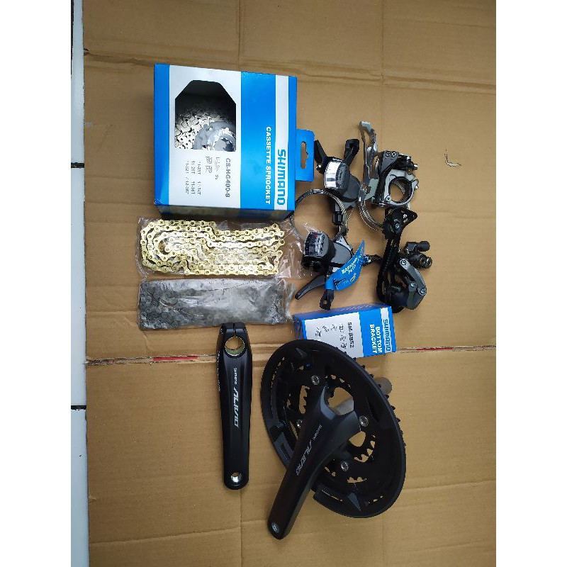 Grupset Groupset Shimano ALIVIO M4000 9 Speed + Crank T4060