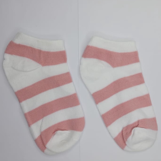 ⭐Gogoland⭐ Kaos Kaki Pendek Motif Smile Semata Kaki Kaoskaki Unisex Pria Wanita-GARIS BESAR