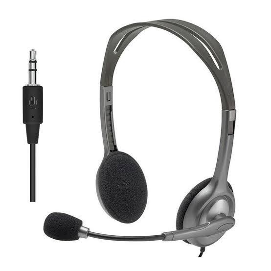 LOGITECH STEREO HEADSET H111 ORIGINAL GARANSI 1 TAHUN