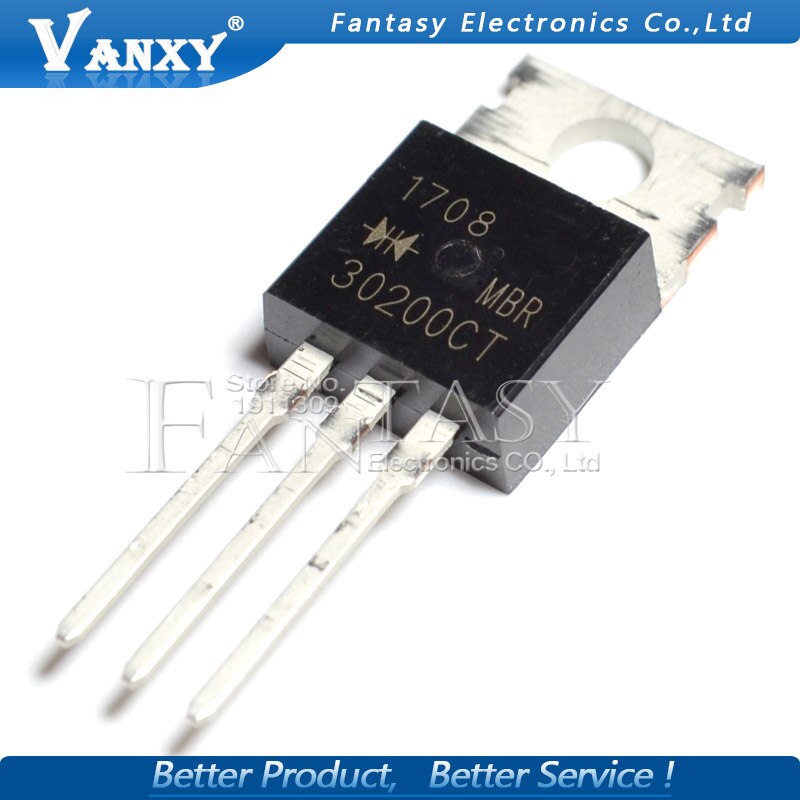 10pcs Mbr30200Ct To-220 Mbr30200 To220 Mbr30200C 200v 30a