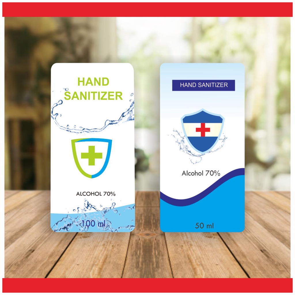 

(Harga 1lbr A3) Sticker Label Hand Sanitizer / Antiseptik / Disenfektan l