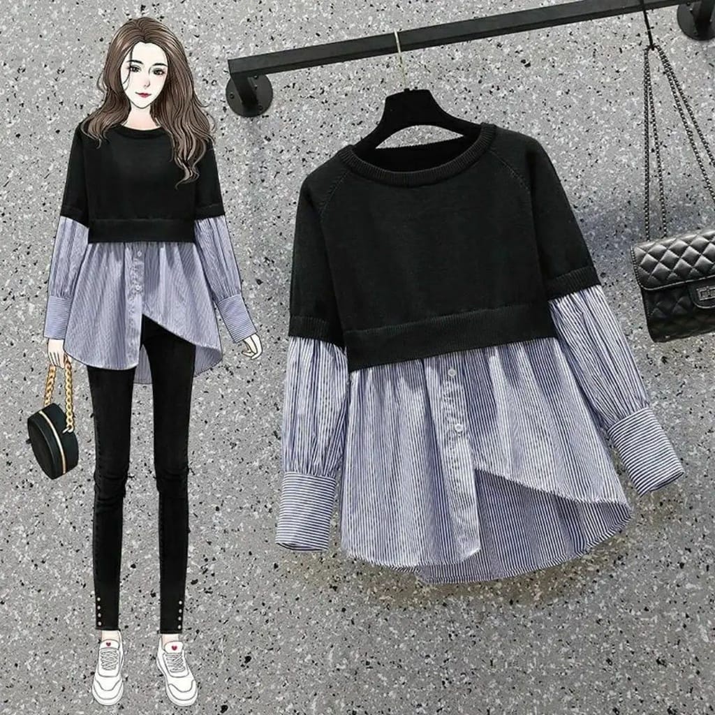 MESSY BLOUSE - blouse murah / blouse cantik / blouse kekinian / blouse korea / blouse polos