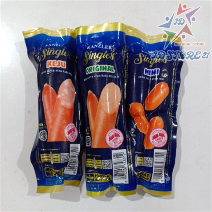 Sosis Kanzler Singles Original Mini Hot (Harga satuan)