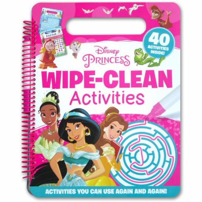 

Buku Mewarnai Wipe Clean Activities Disney Princess + Pen Bisa Dihapus