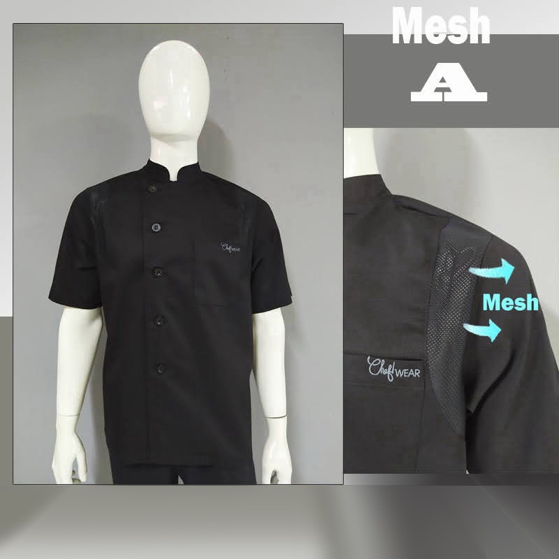 Chef Wear Baju Koki SS A Komb Net / Mesh