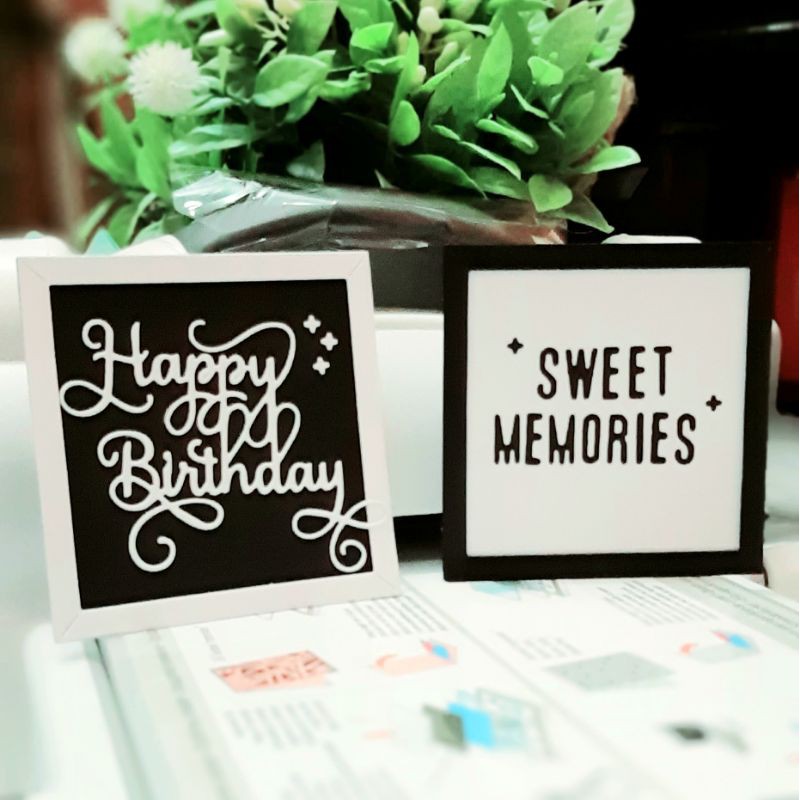 

Cutting Kertas 'LETTER BOARD' / Hiasan Scrapbook