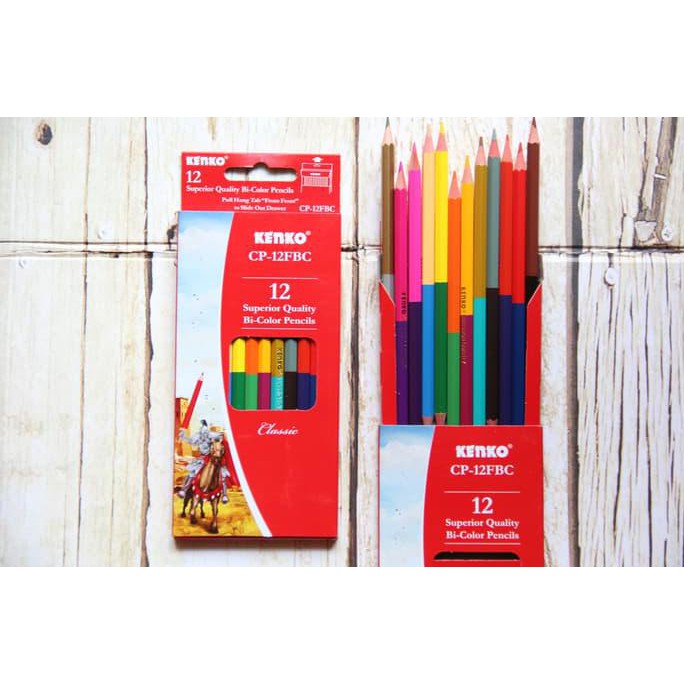 

Sale!! Pensil Warna Kenko Bi-Color 12 Color Terbaru