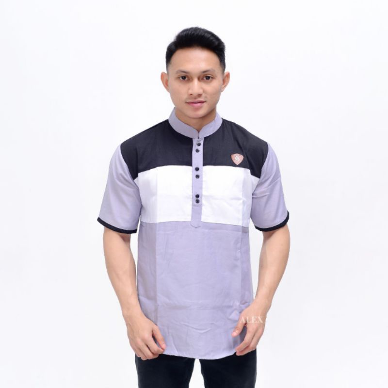 Baju Koko Kurta Pria Lengan Pendek Bahan Toyobo Terbaru Dan Terlaris