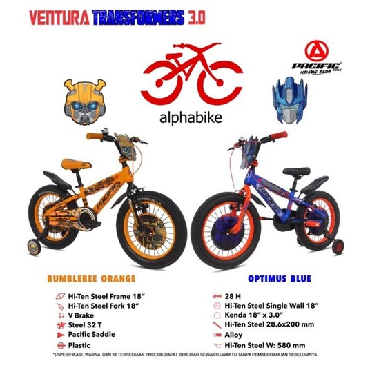 SEPEDA ANAK BMX PACIFIC 18 TRANSFORMER VENTURA 3.0