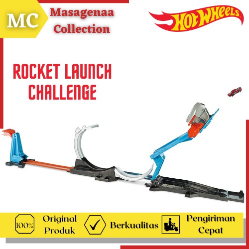 Mainan Lintasan Jalanan Arena Hot Wheels Hotwheels Hotwheel Rocket Track Trek City Builder Playset