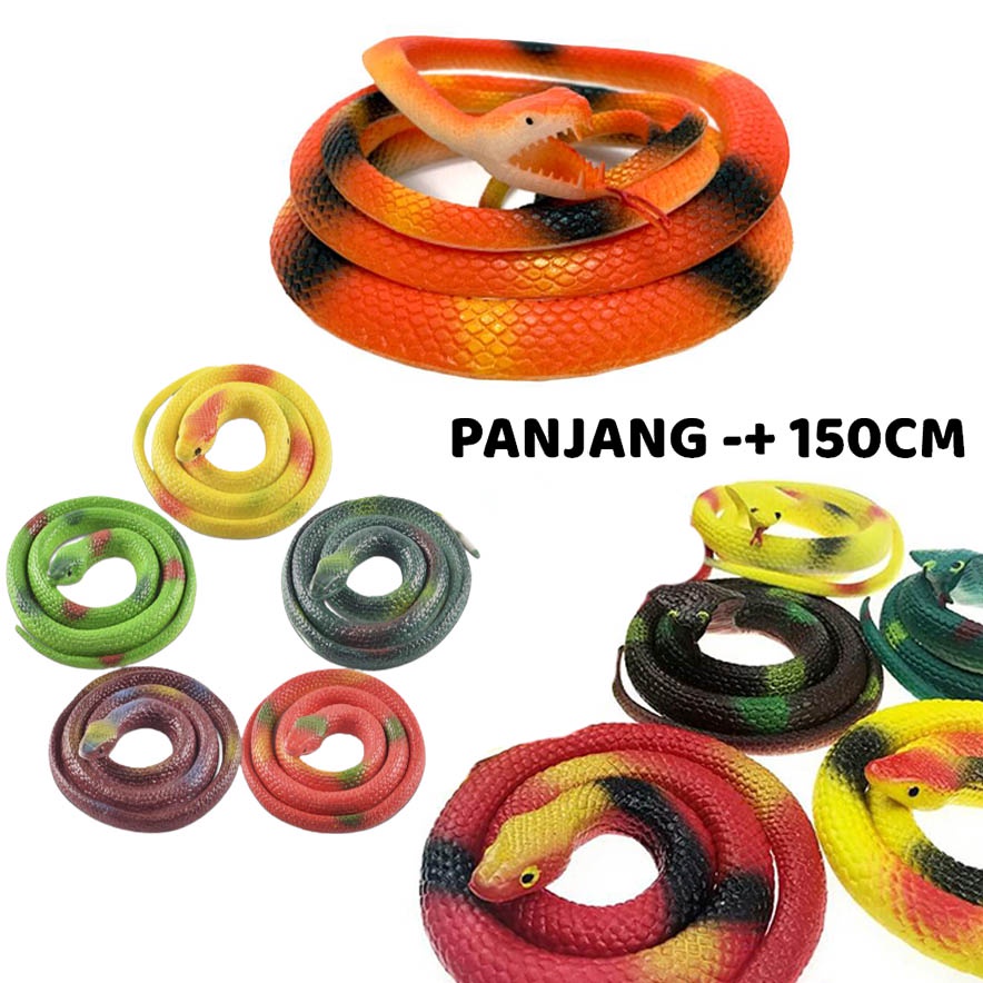 Sekawantoys Mainan Anak Ular-Ularan / Ular Karet Mirip Aslinya ( SKW.341A )