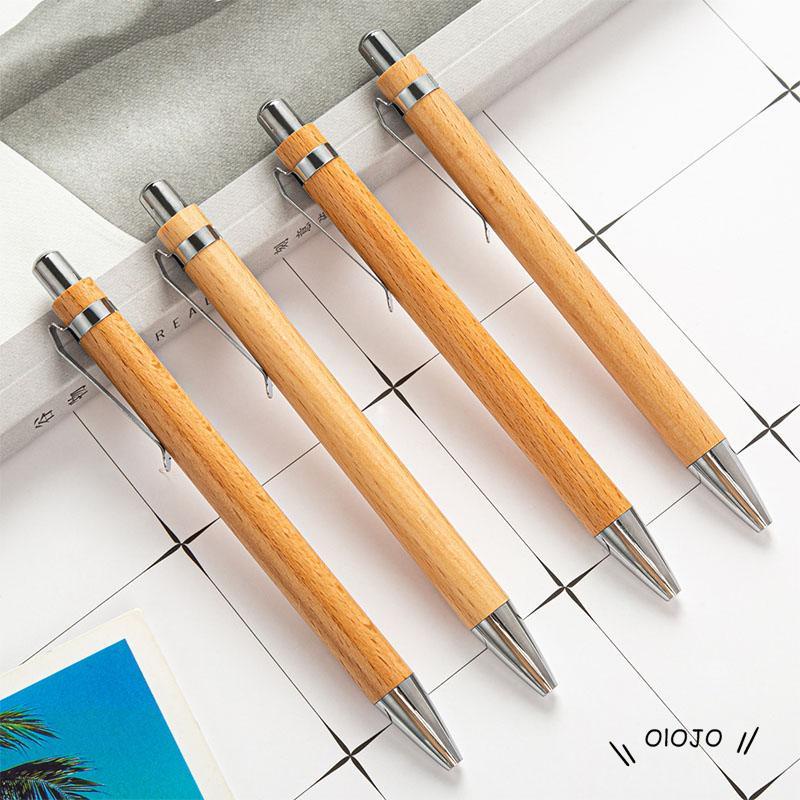 Bolpen Model Batang Bambu simple Untuk Alat Tulis - ol2