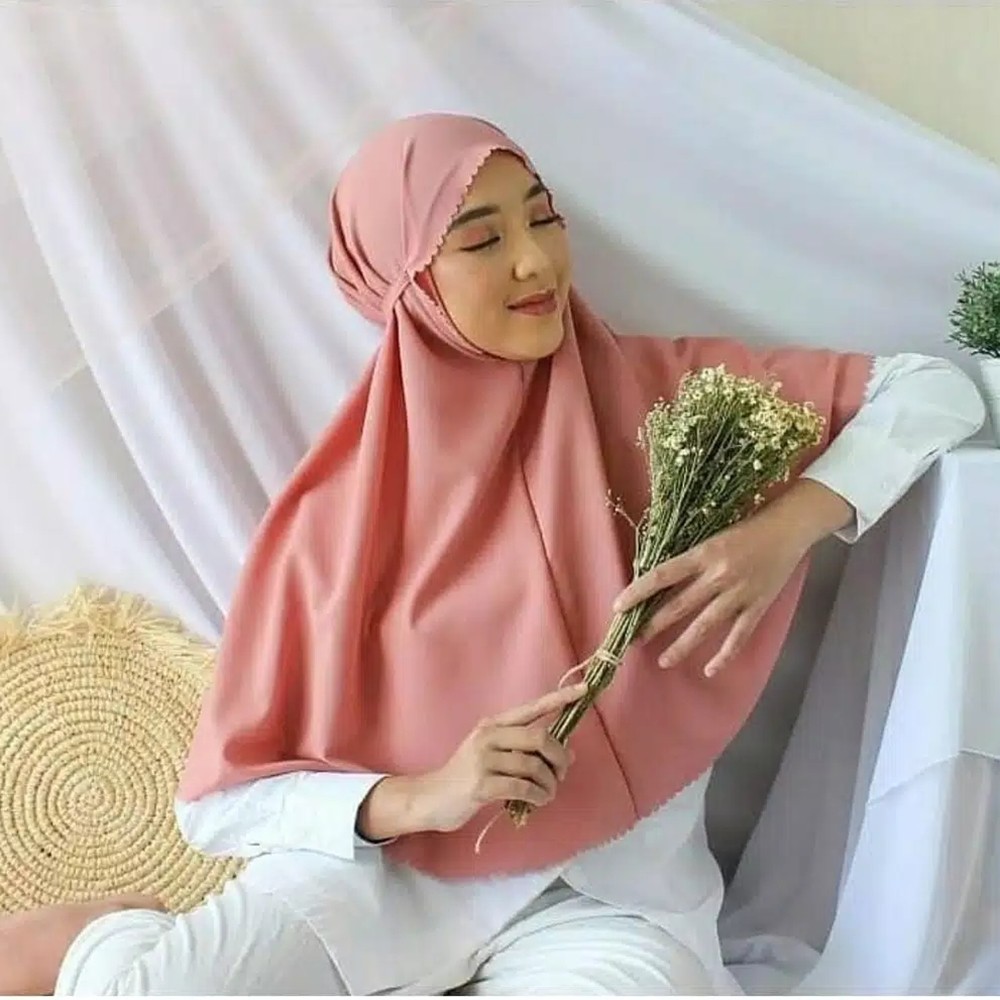 Alny Hijab - Bergo Maryam Laser Cutting