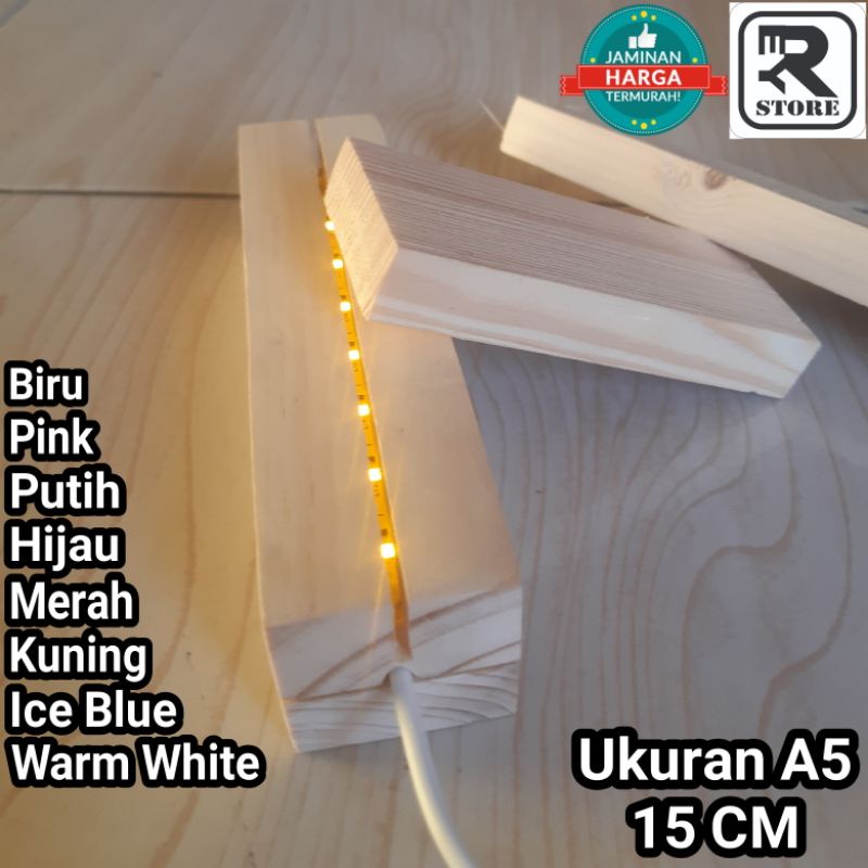 TERMURAH Base Lampu akrilik/Stand Akrilik minimalis/Holder Foto/Holder lampu Akrilik A5