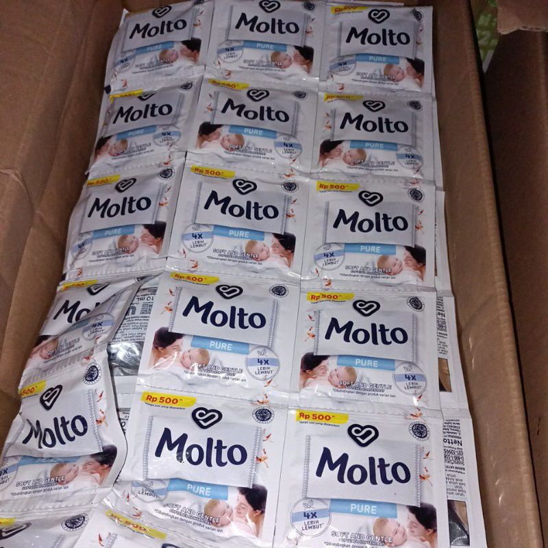 Molto pakaian 1 renceng 13 sachet promo