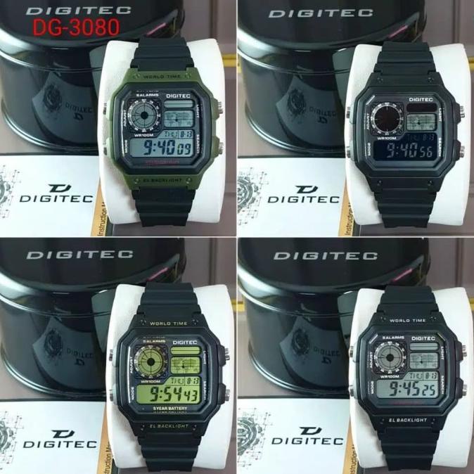 RECOMENDED DIGITEC DG 3080 / DG-3080 / DG3080 WATCH JAM TANGAN ORIGINAL