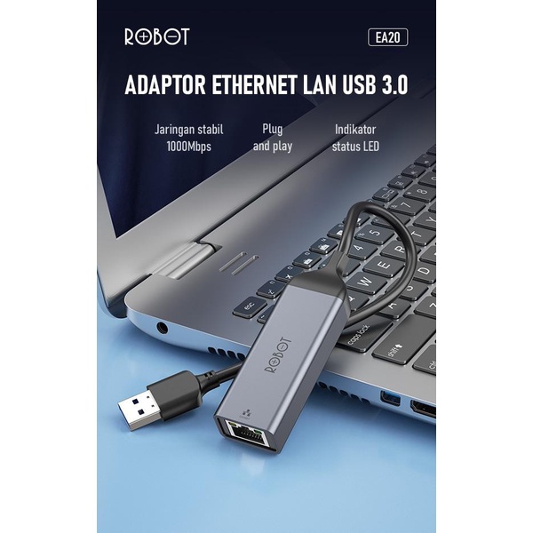 Robot EA20 Ethernet Adapter USB 3.0 / Robot EA20C Ethernet Adapter Type C