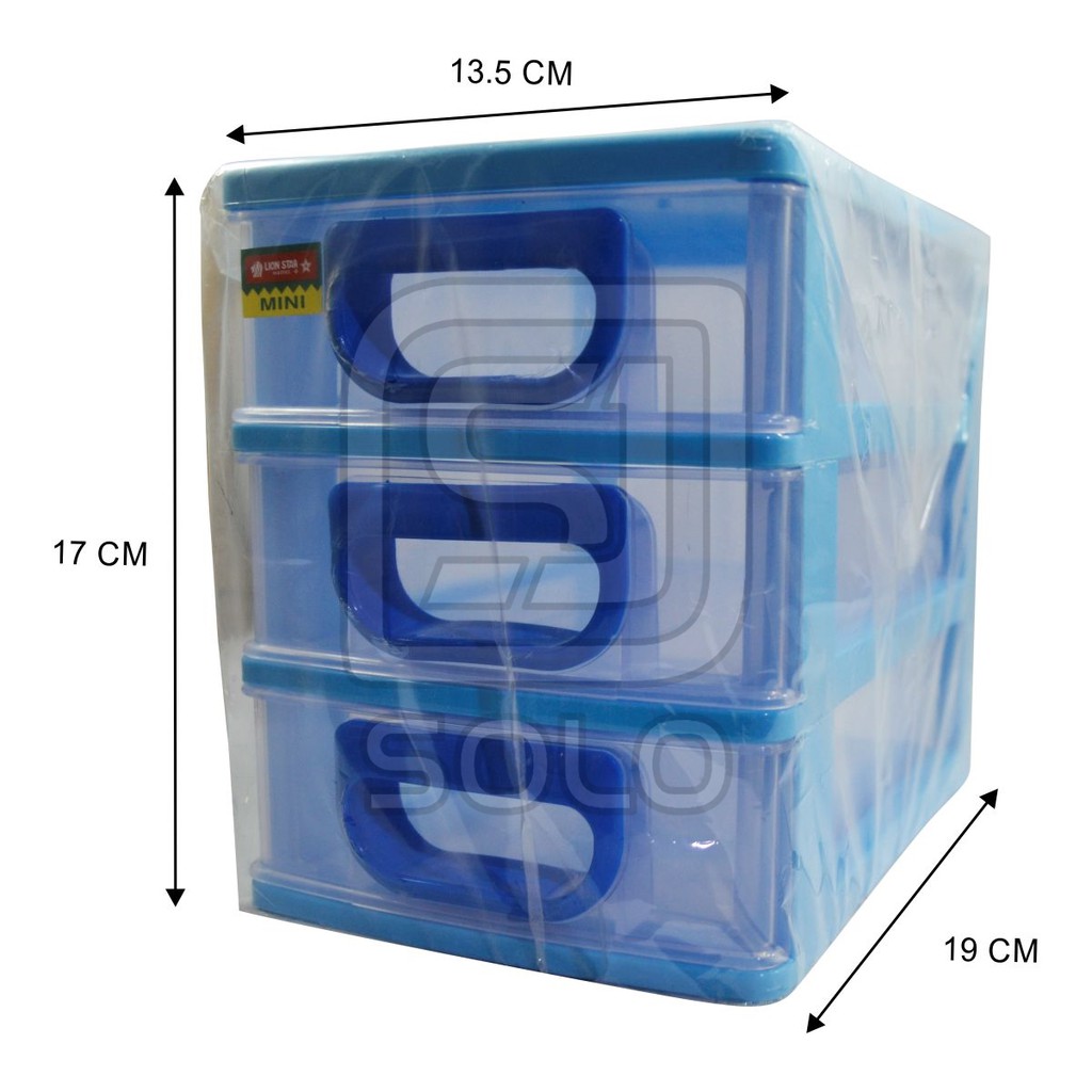 Laci Kecil Susun 3 Lion Star Estima Mini Container M3