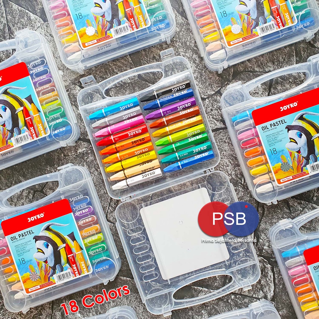 

Crayon / Krayon Titi Joyko oil pastel 18 warna