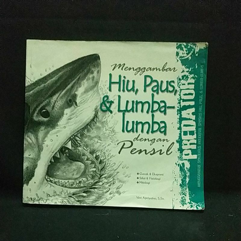 Menggambar Hiu Paus dan lumba lumba dengan pensil