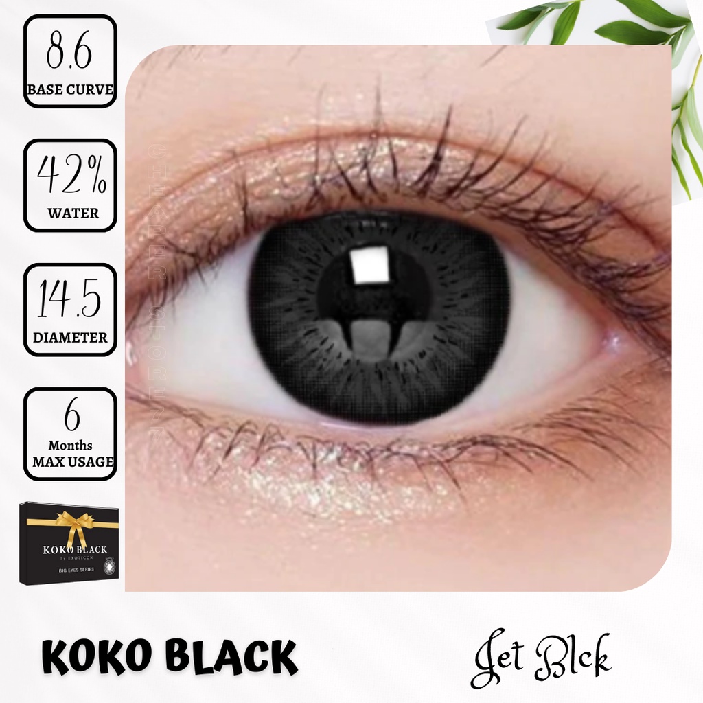 SOFTLENS X2 KOKO BLACK ( BIG EYES )