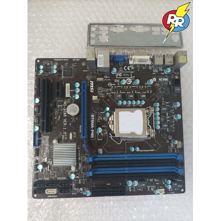 Motherboard Mobo Mainboard Pc Merk Msi B75MA-P45 4 slot Ram 1155 USB 3.0 Support ivy Murah Banget