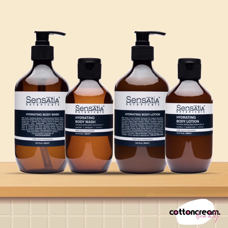 Jual Sensatia Botanicals Hydrating Body Wash / Body Lotion 300 ml 500