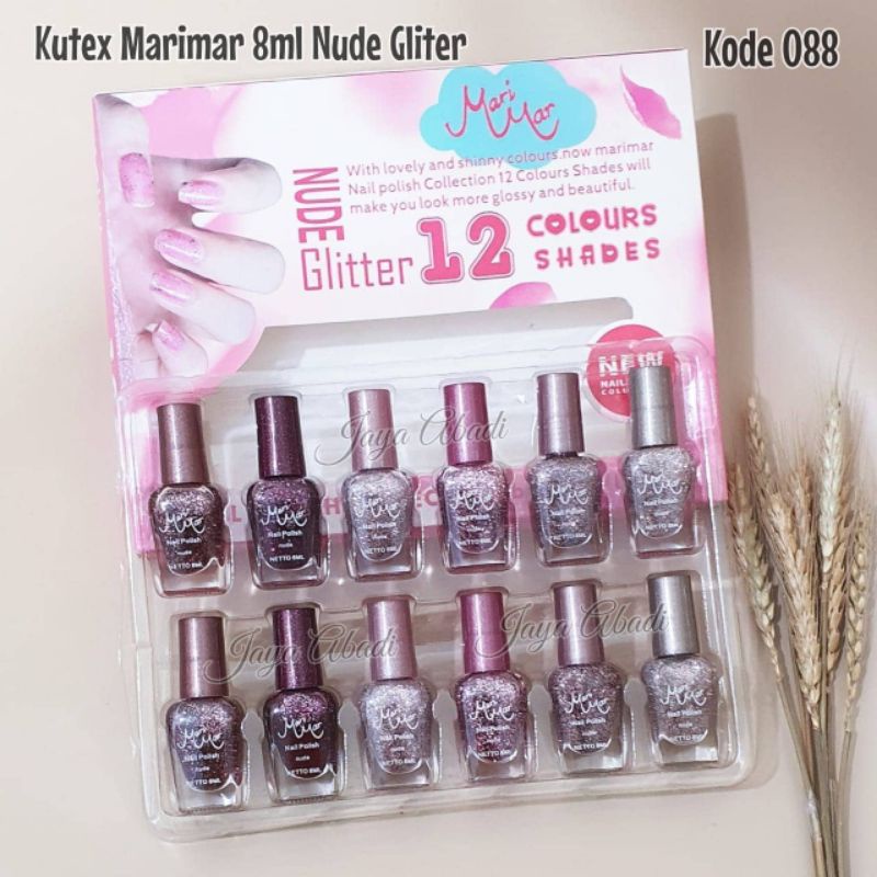 [PER PCS] KUTEK MARIMAR NUDE GLITER WARNA CANTIK - KUTEX MARIMAR GLITTER