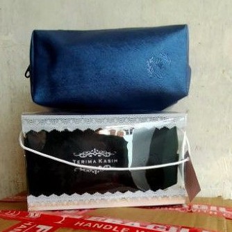 SOUVENIR PERNIKAHAN POUCH KUBUS DOMPET PLUS SABLON KEMAS BOX MIKA MOTIF