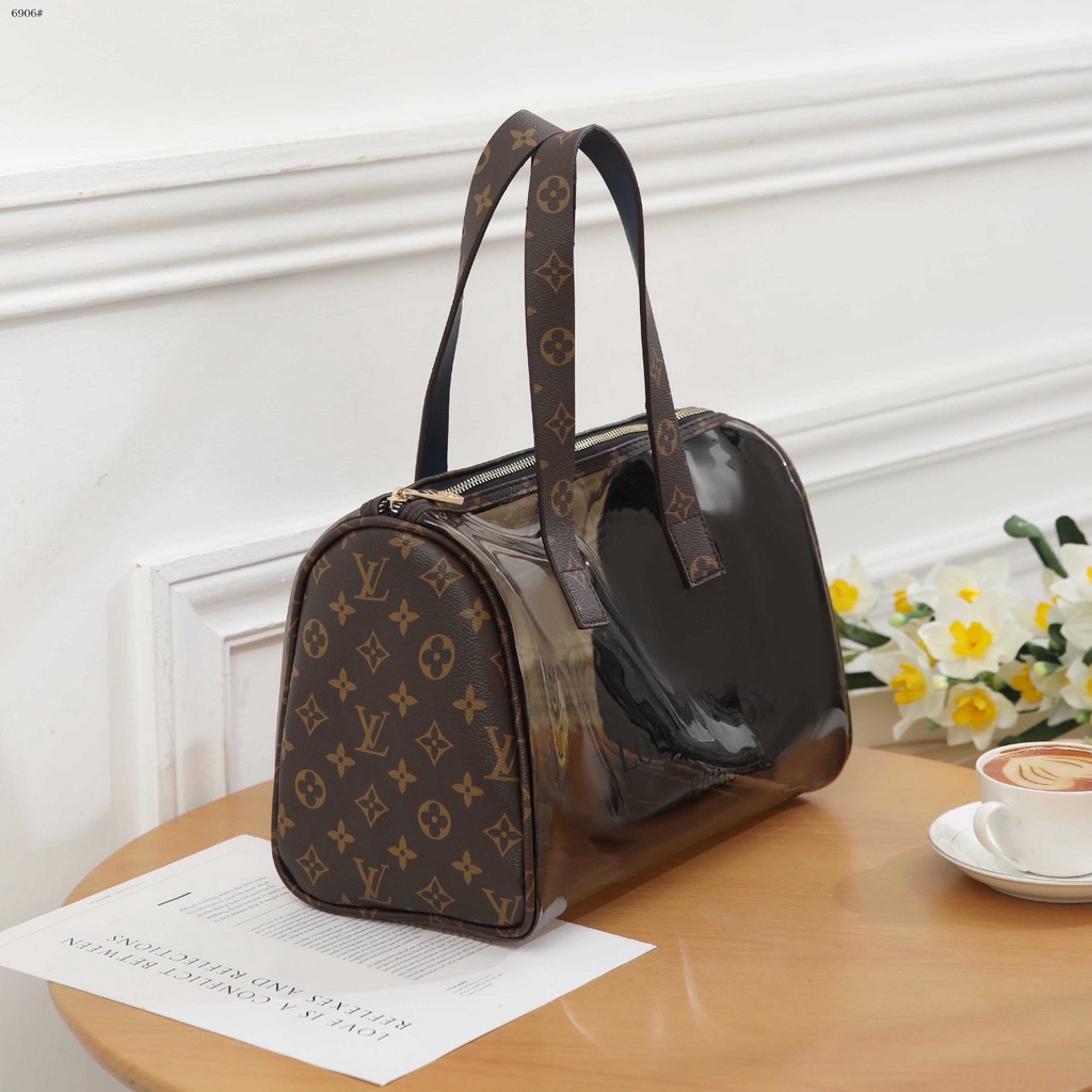 BAG Clear Monogram Handbag Speedy Bag 6906