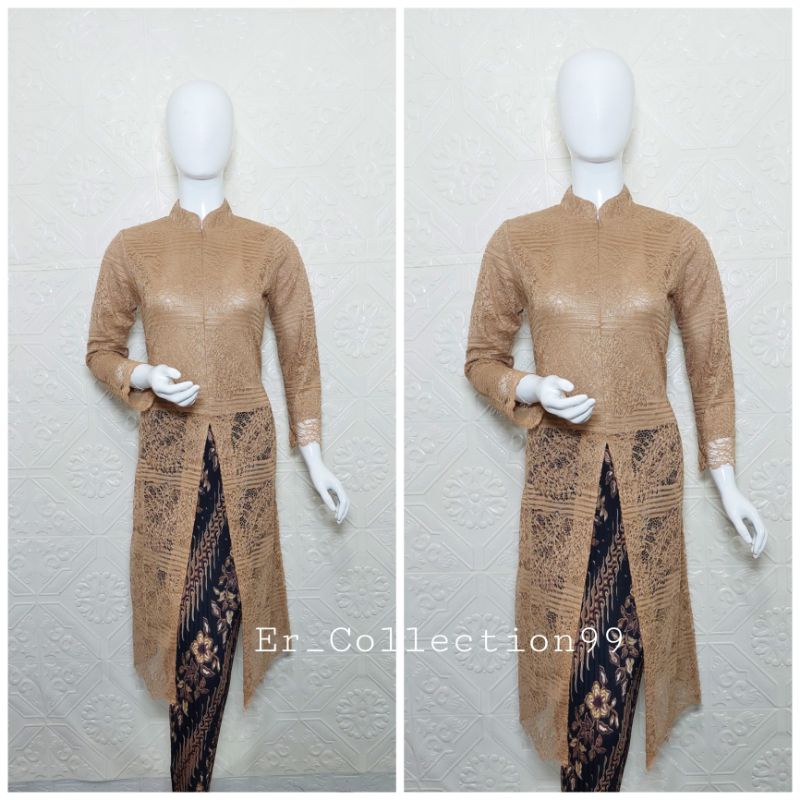 Kebaya Tunik / Kebaya Brokat / Kebaya Modern / Setelan Kebaya Brokat / Kebaya Pengantin-1