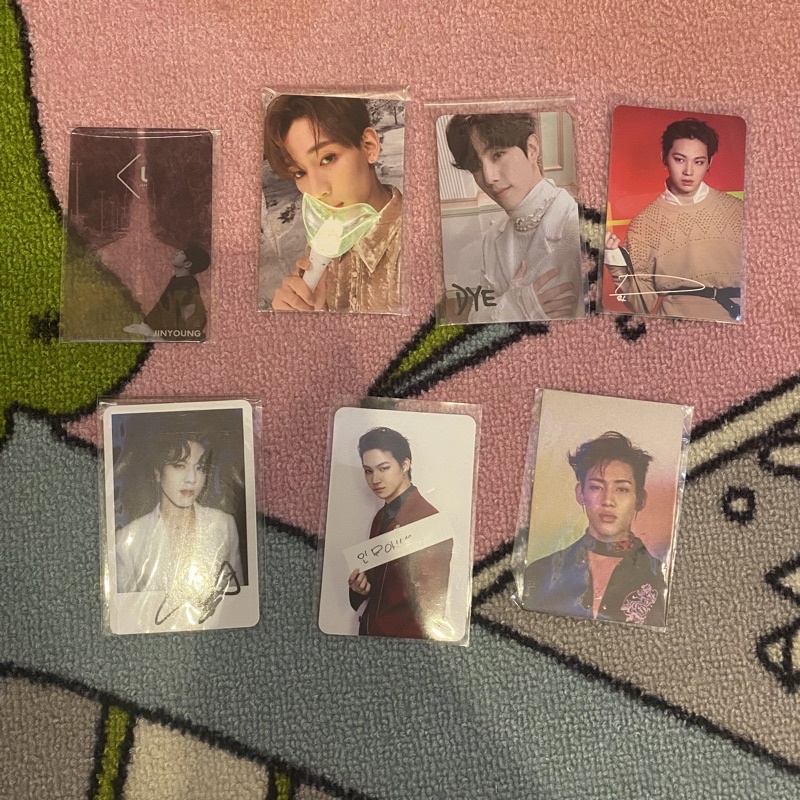 GOT7 photocard pc jinyoung bambam mark jb yugyeom eyes on you flight log preset you dye tomorrow tod