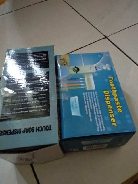 Paket Tempat Sikat Gigi Dan Dispenser Pasta Gigi & Dispenser Sabun Cair Single